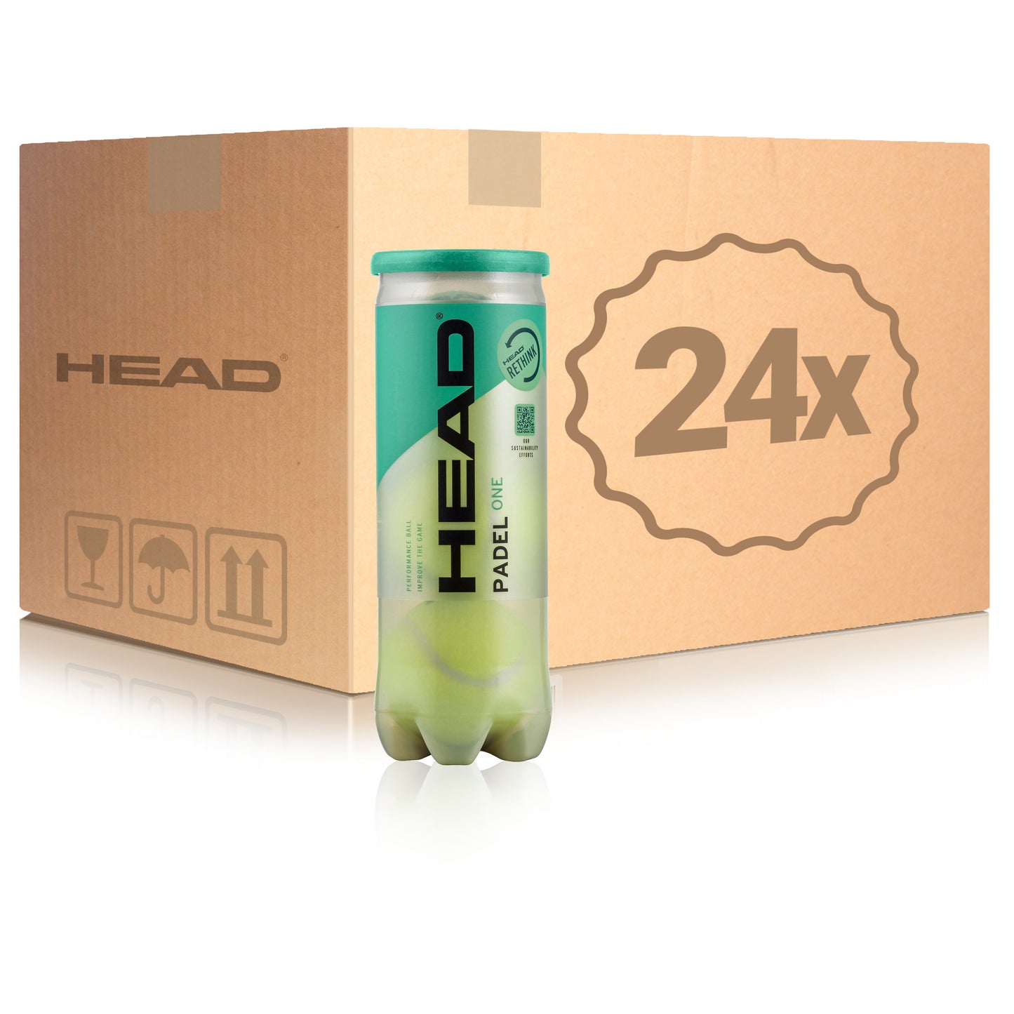 HEAD 24 Tubes de 3 Padel One