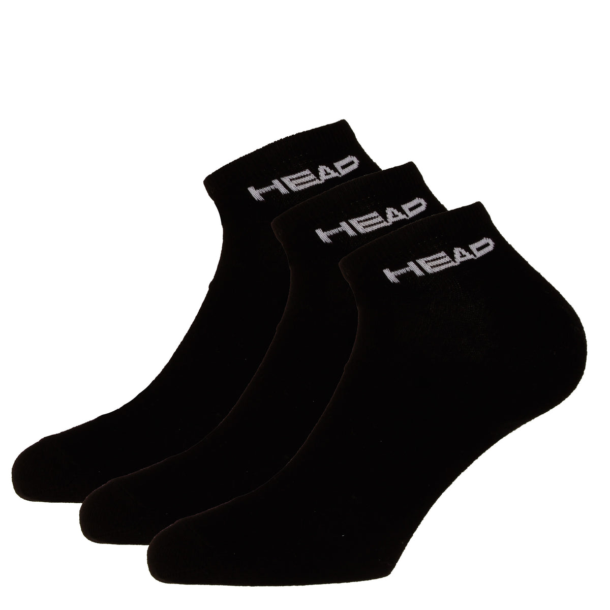 HEAD Sneaker Chaussettes de tennis Pack de 3 Unisex - noir,