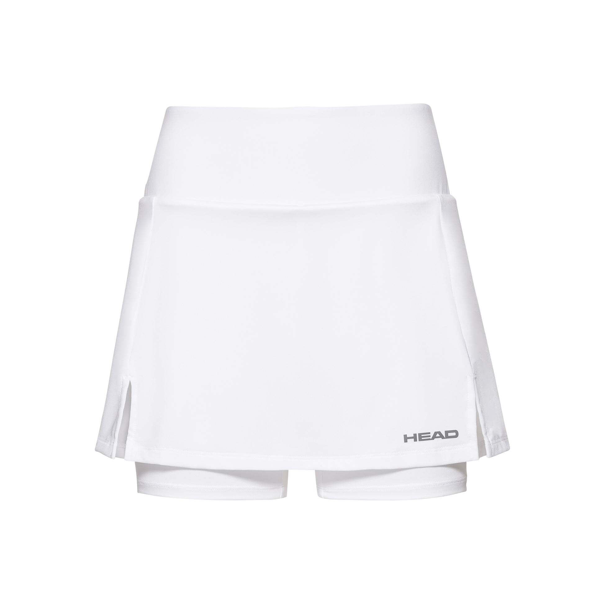 HEAD Club Basic Long Jupe Femmes-Blanc,Argent