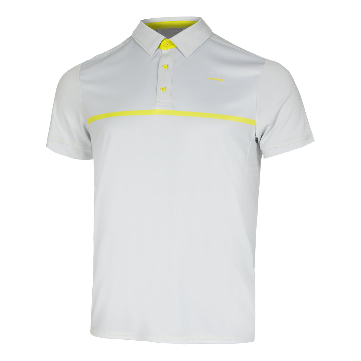 HEAD Extreme Polo Hommes - blanc, jaune