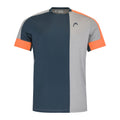 Tee T-shirt Hommes - gris clair, orange
