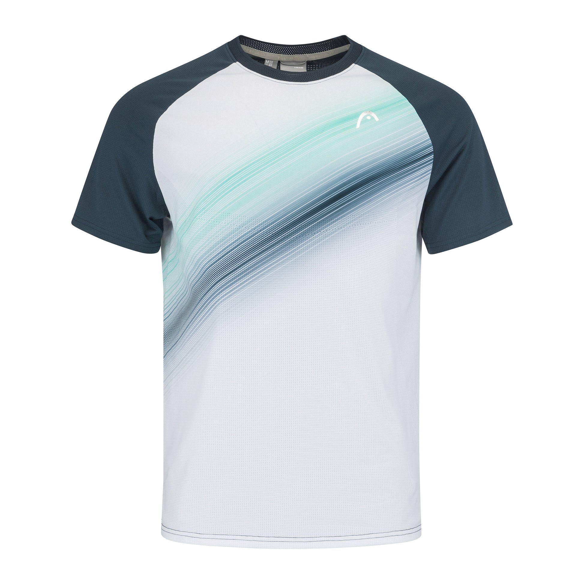 HEAD Performance T-shirt Hommes - blanc, bleu foncé