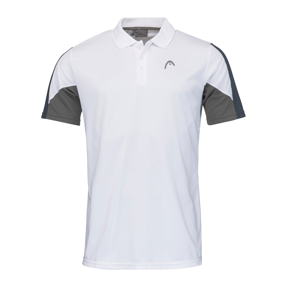 HEAD Club Tech 22 Polo Hommes - blanc, bleu foncé