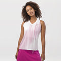 Performance Débardeur Tank Top Femmes-Blanc,Berry