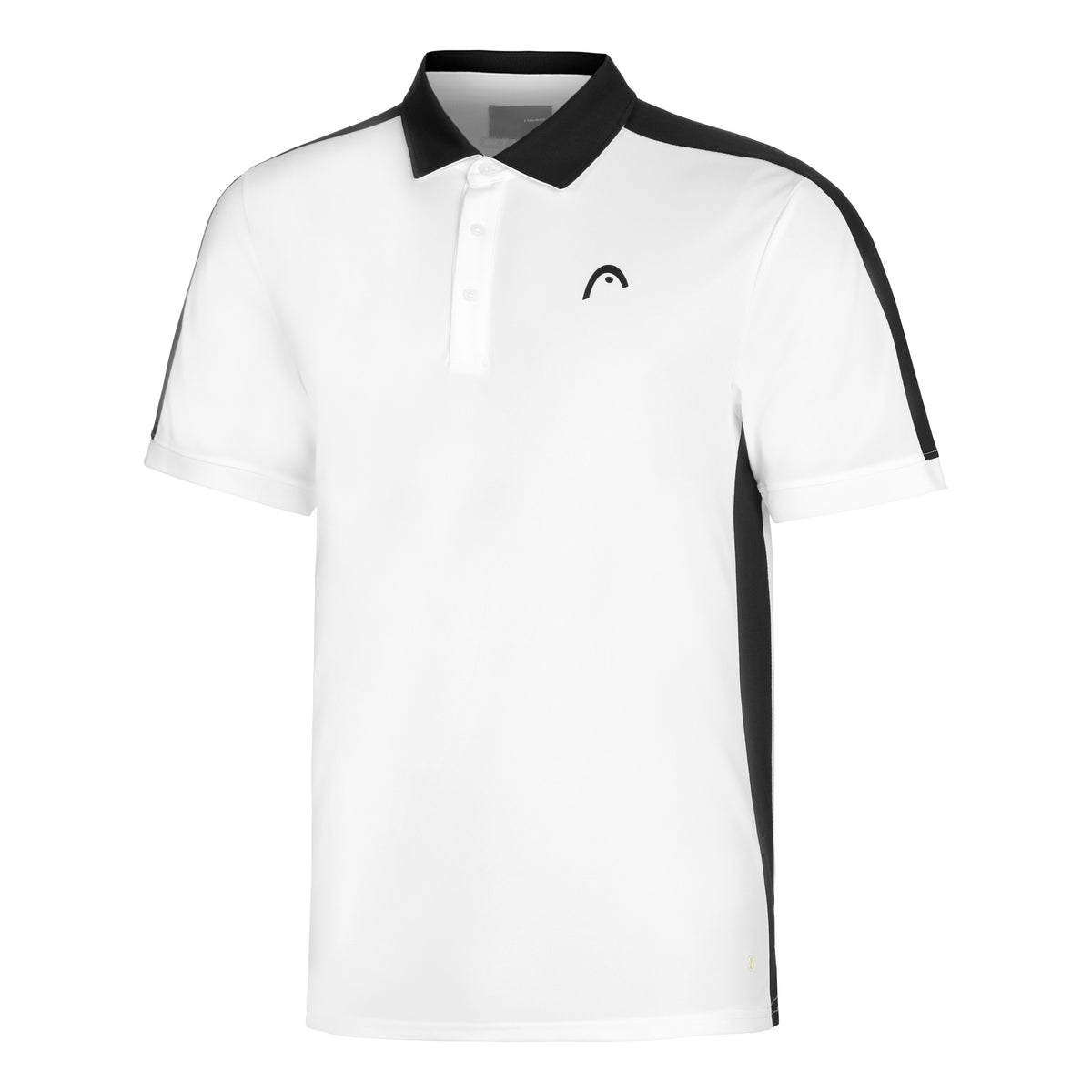 HEAD Slice Polo Hommes - blanc, noir