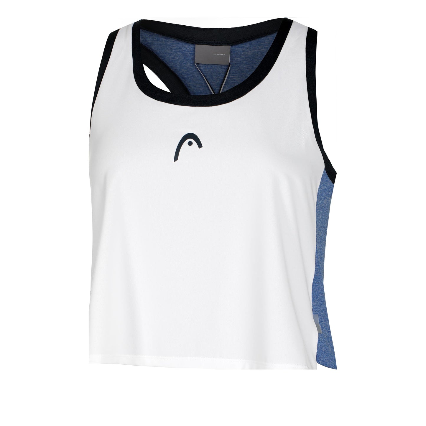 HEAD Play Crop Débardeur Tank Top Femmes-Blanc,Bleu Gris