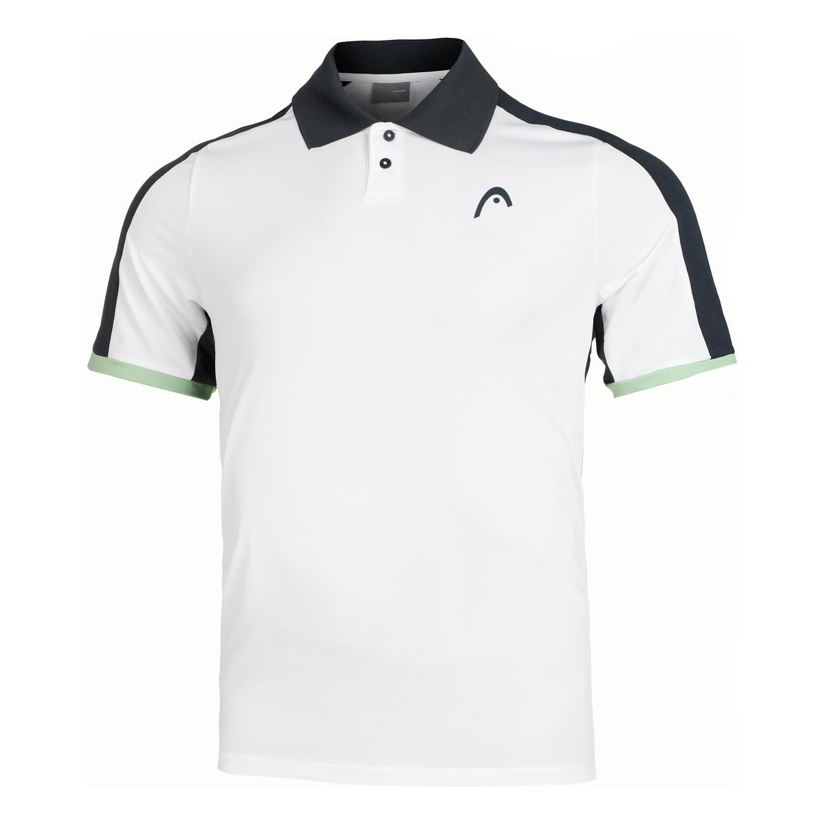 HEAD Play Tech Polo Hommes - blanc, bleu foncé