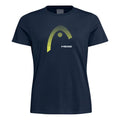 Lara T-shirt Femmes - bleu foncé, jaune