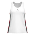 Club 25 Tech Débardeur Tank Top Femmes-Blanc,Rouge