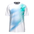Topspin T-shirt Hommes - turquoise, blanc