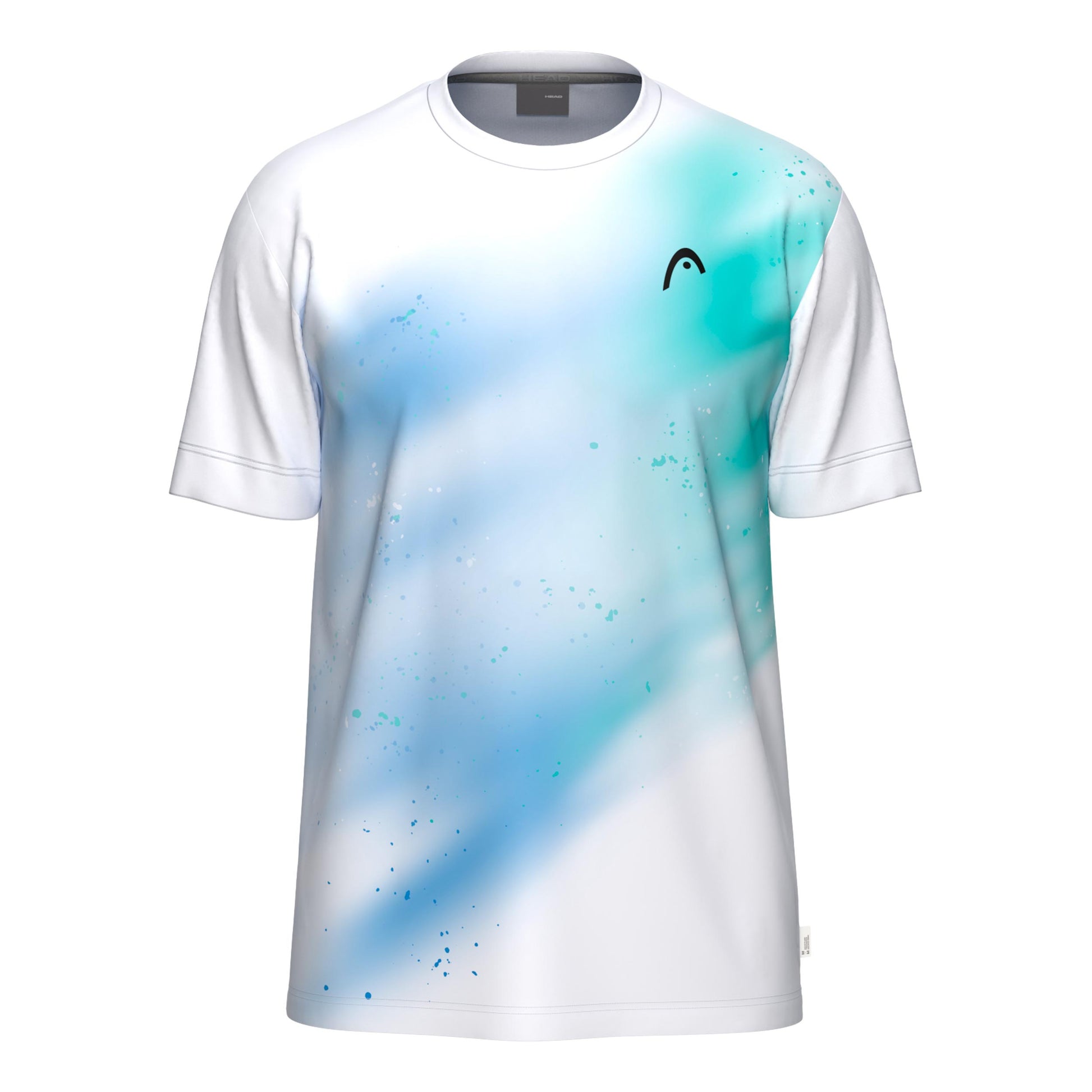 HEAD Topspin T-shirt Hommes - turquoise, blanc