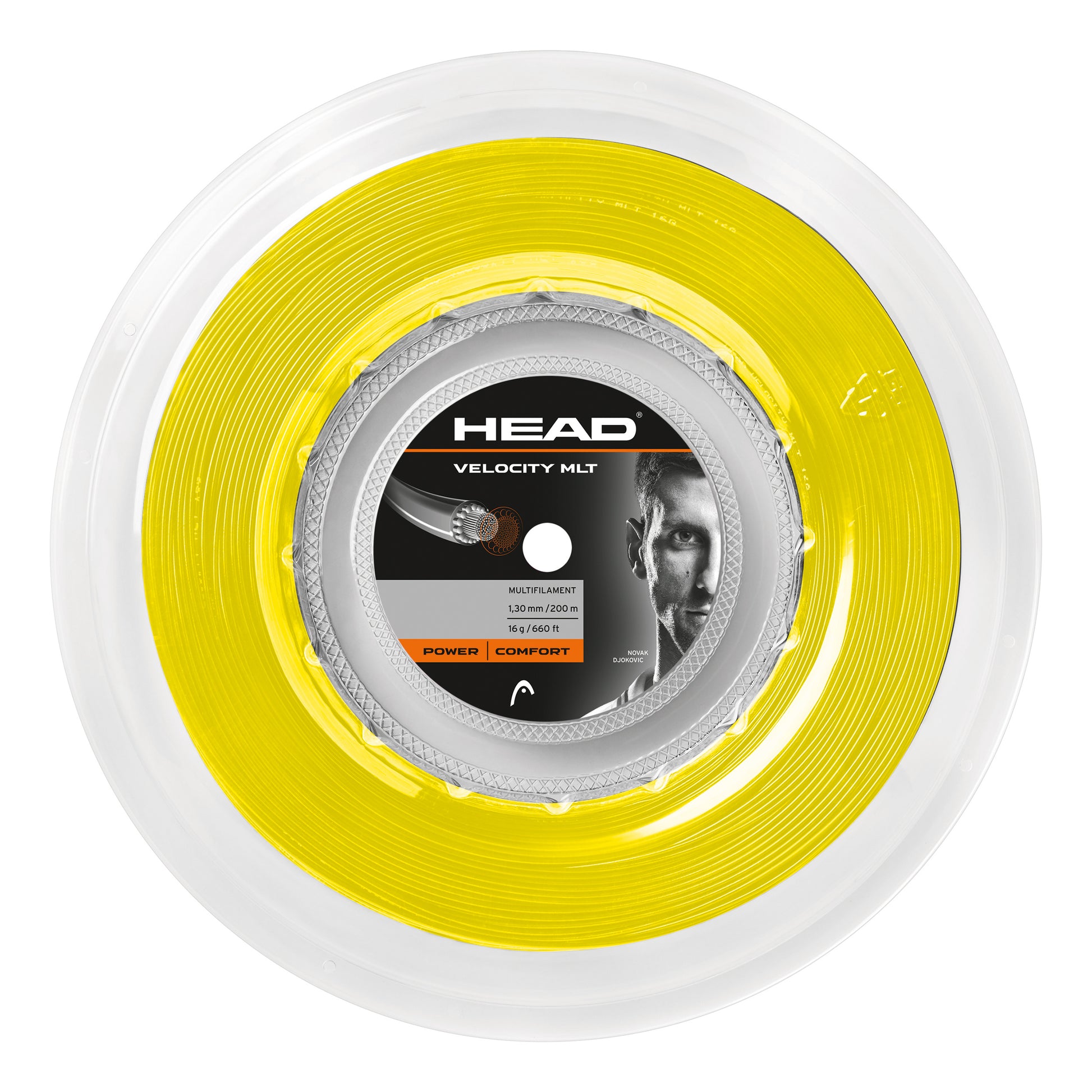 HEAD Velocity MLT Bobine Cordage 200m-Jaune