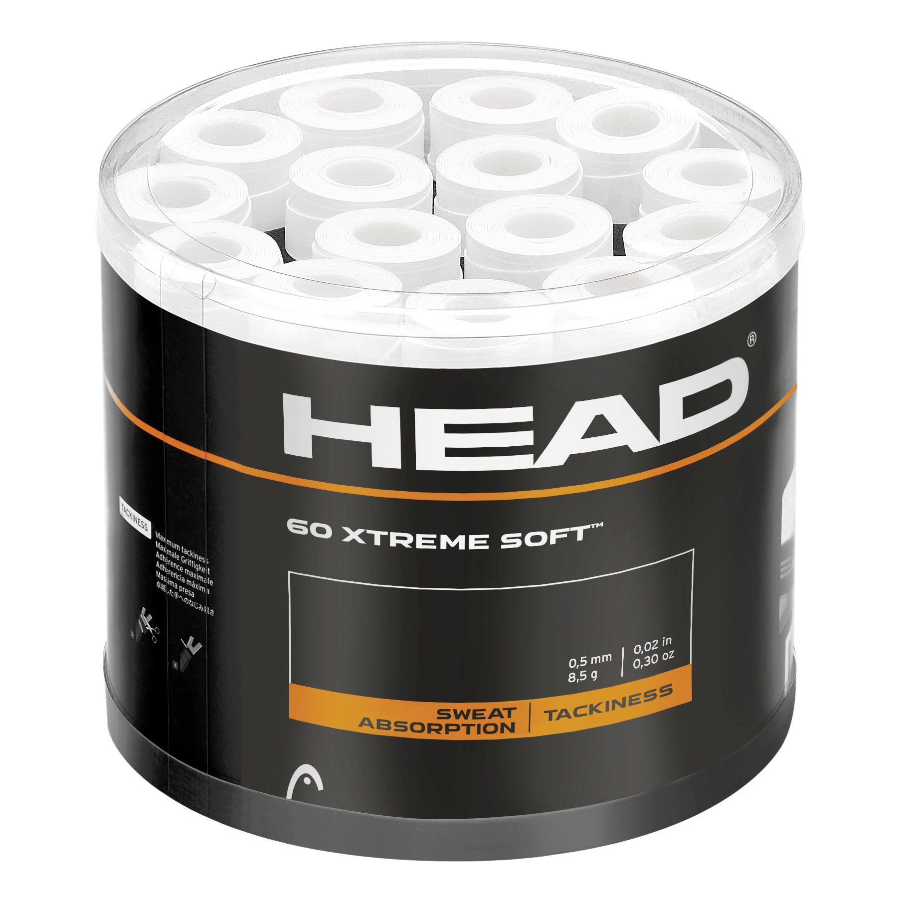 HEAD Xtreme Soft Pack de 60 - blanc