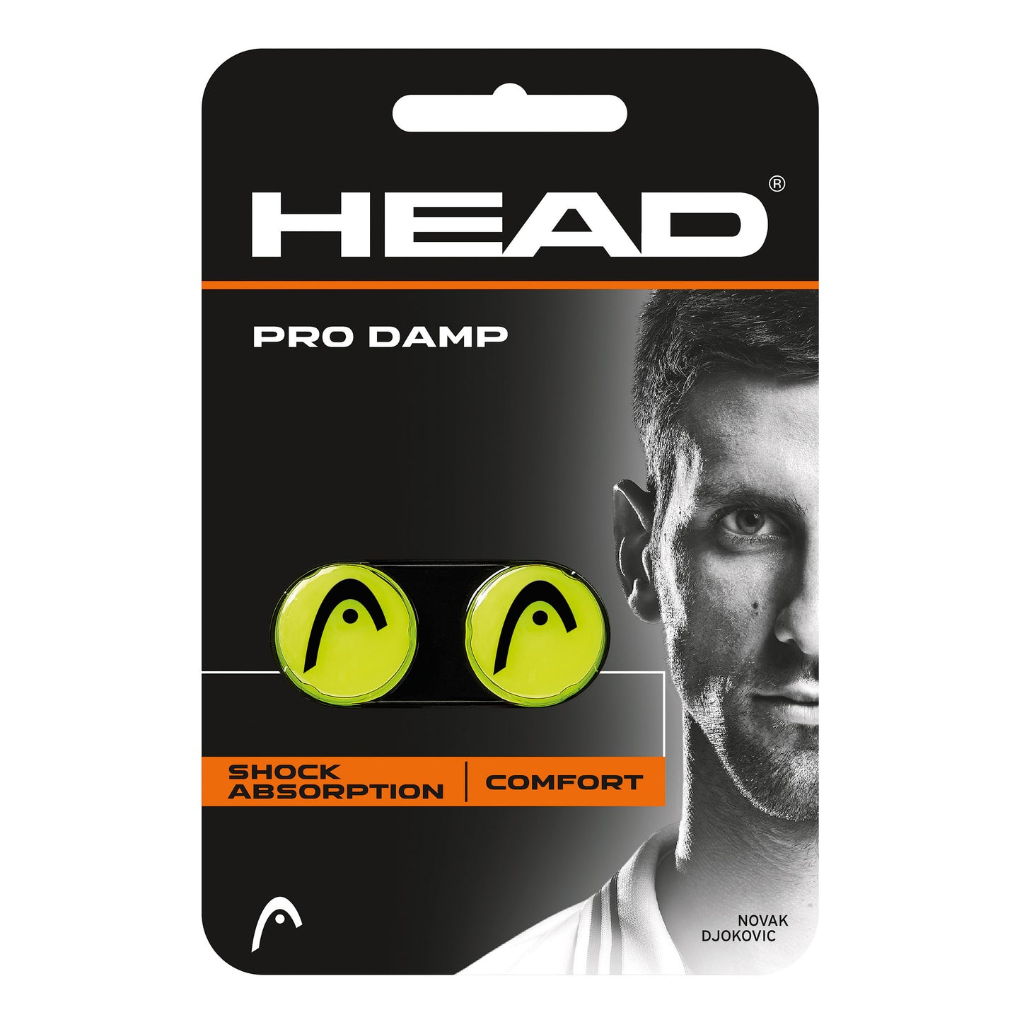 HEAD Pro Damp Antivibrateur Pack De 2 Unités-Jaune