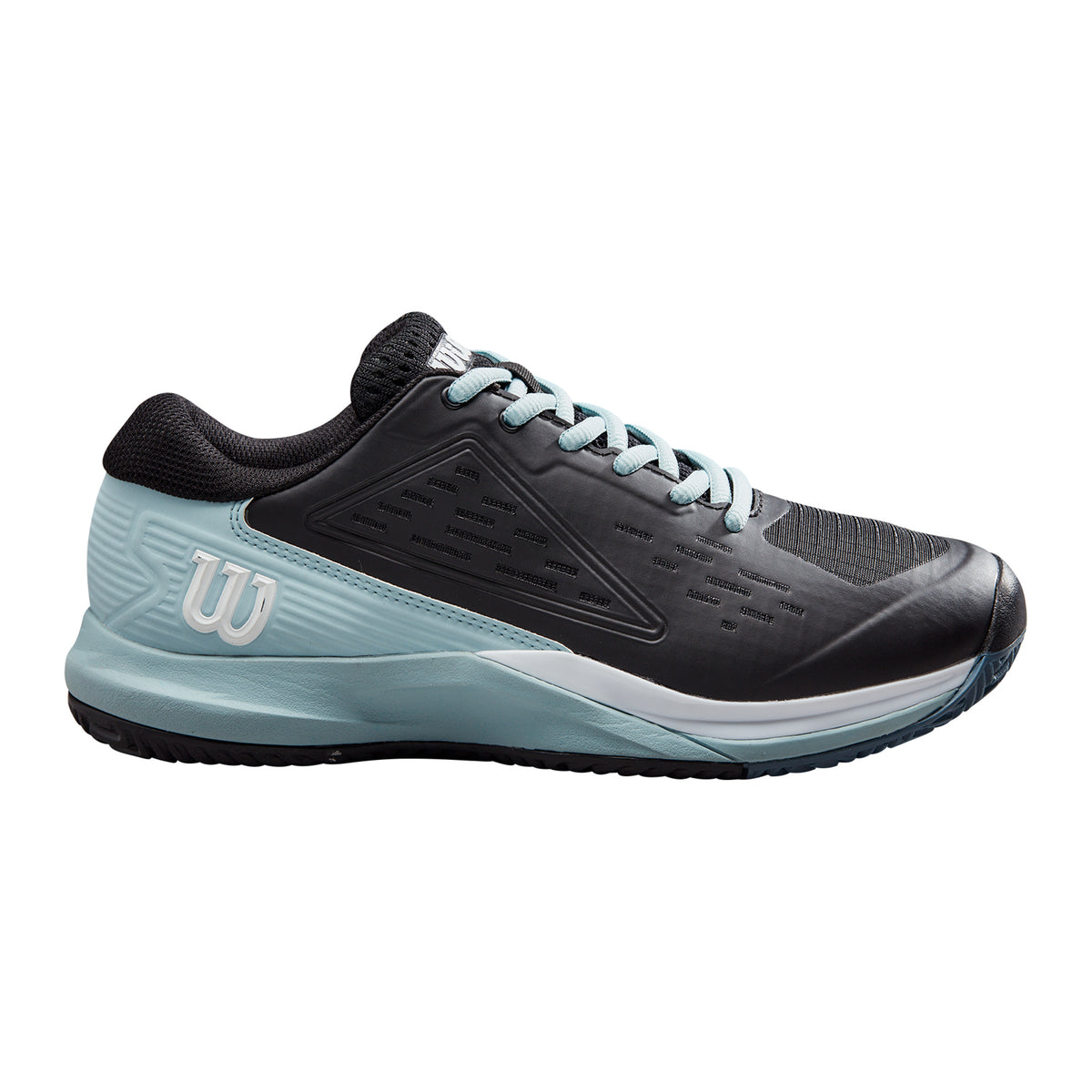 Wilson Rush Pro Ace Chaussure Terre Battue Femmes-Noir,Bleu Clair