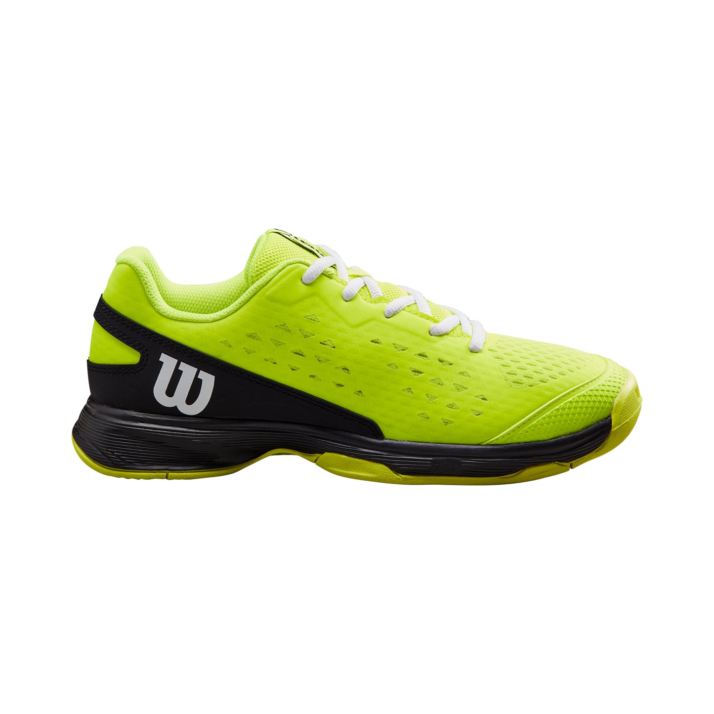Wilson Rush Pro 4.0 Chaussures toutes surfaces Enfants - jaunes fluo, noir