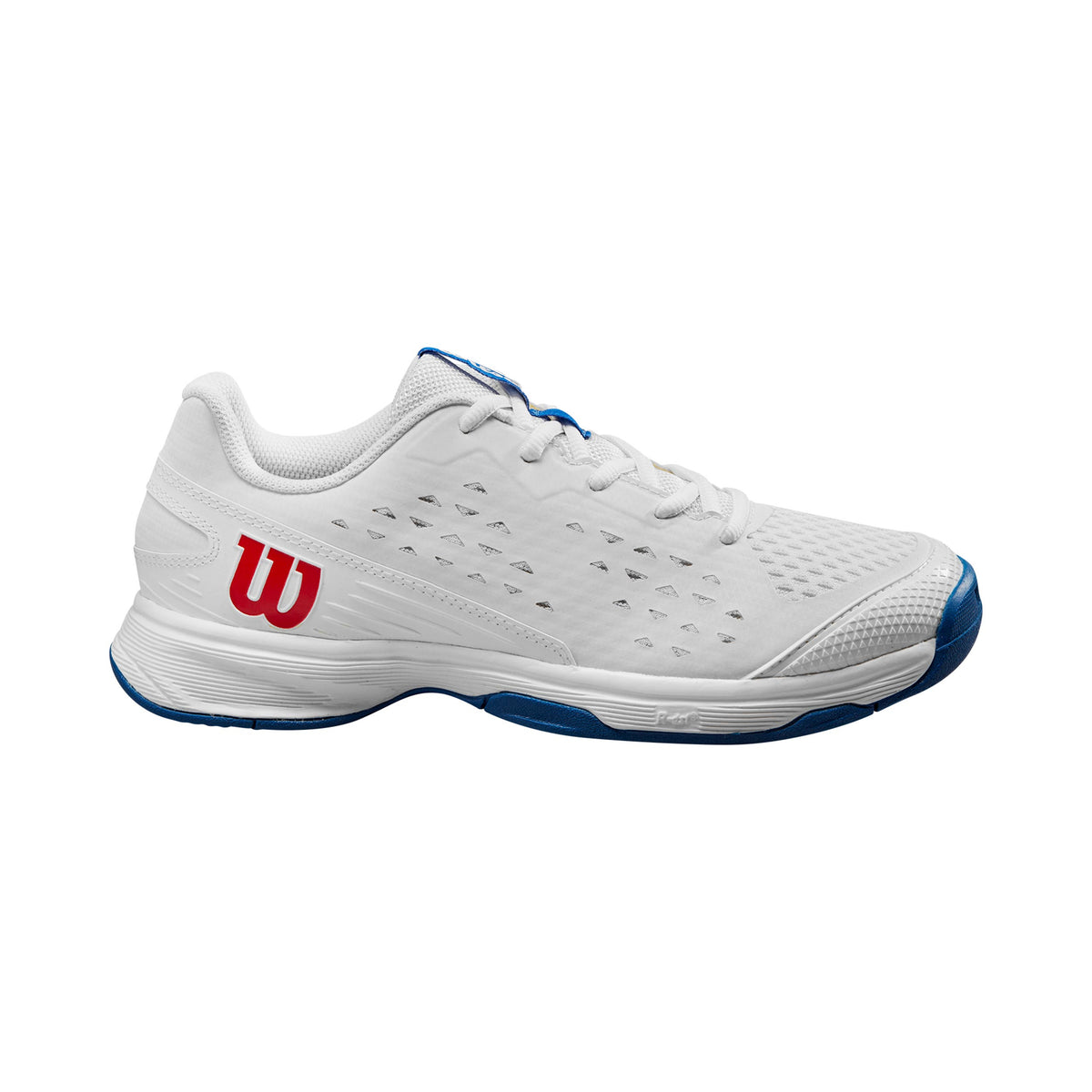 Wilson Rush Pro Chaussures Toutes Surfaces Enfants-Blanc,Bleu