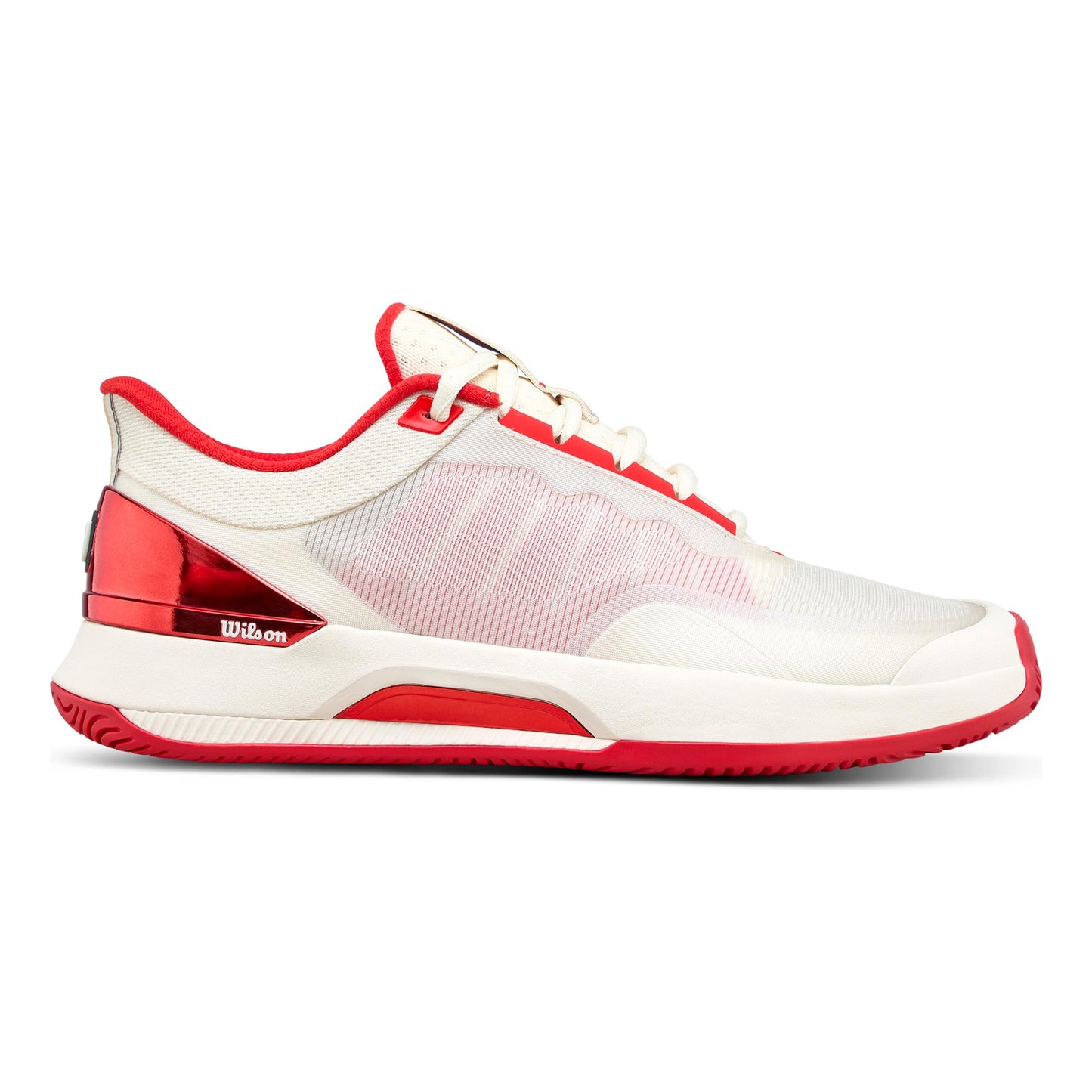 Wilson Intrigue Tour Chaussures Toutes Surfaces Femmes-Crème,Rouge