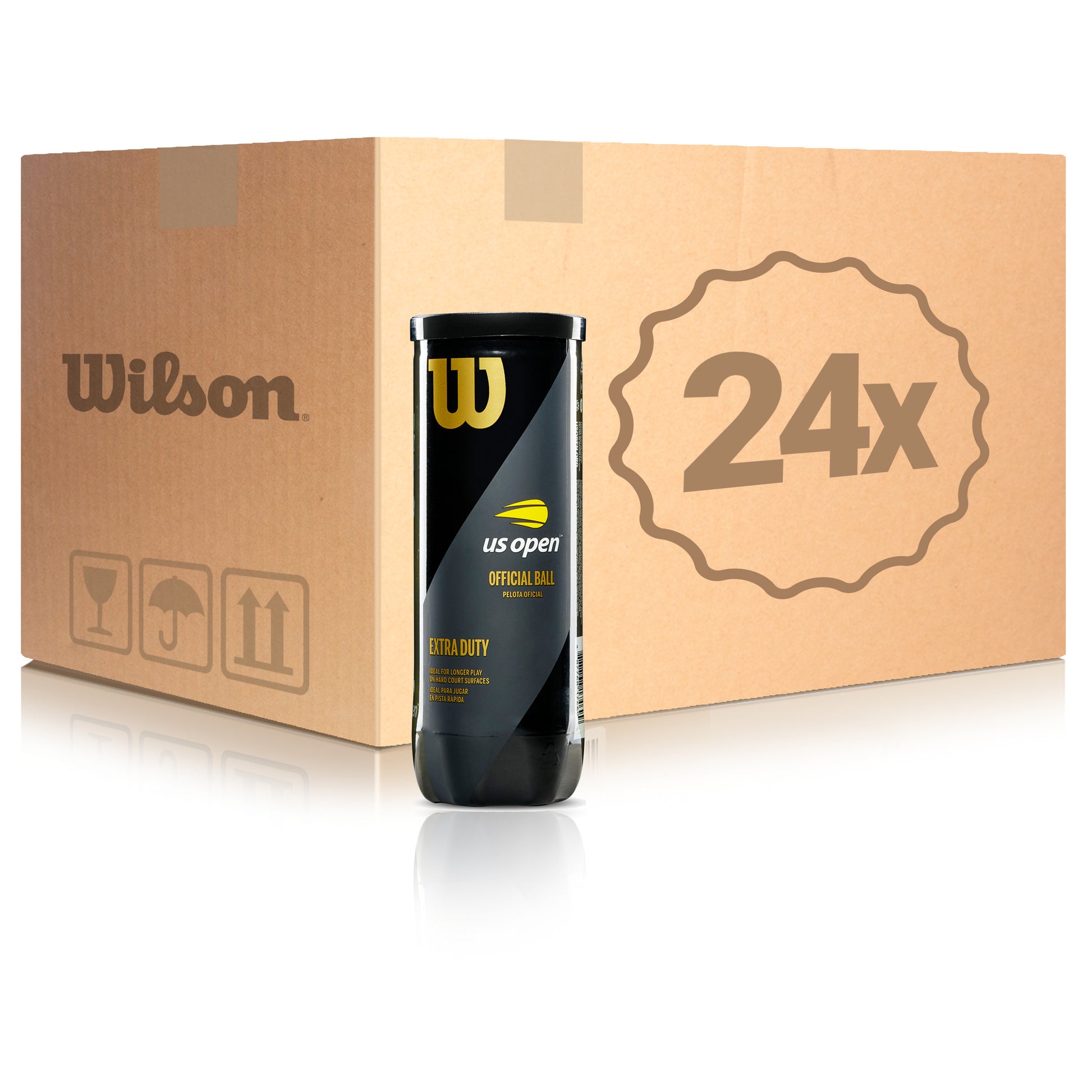 Wilson 24 Tubes de 3 US Open En carton