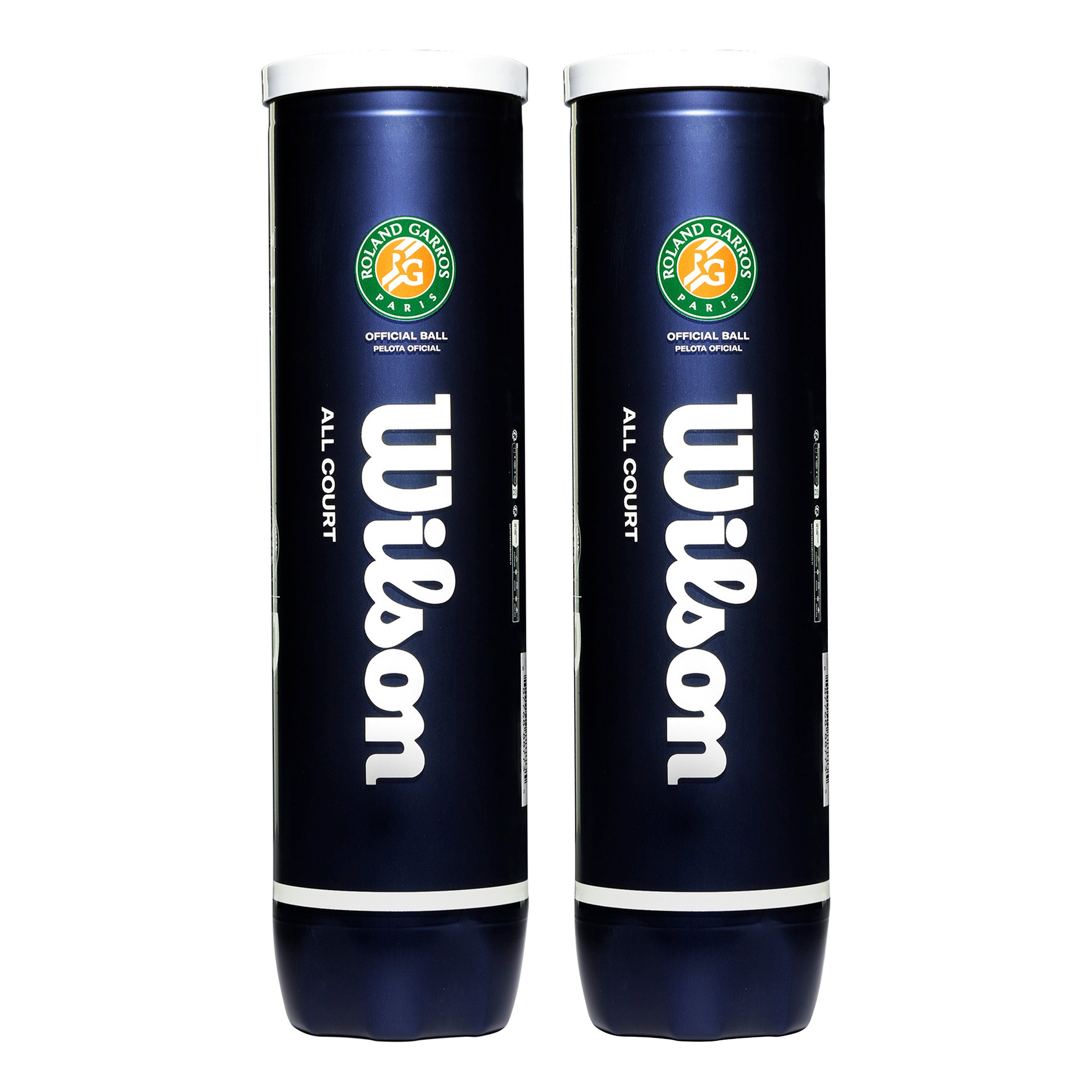 Wilson Roland Garros All Court 2 Tubes De 4