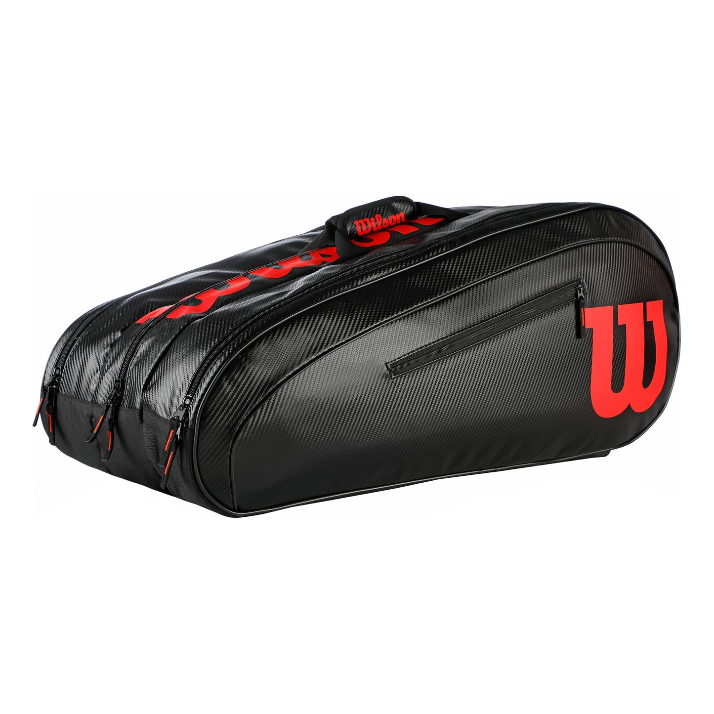 Wilson Elite Housse De Raquette Lot De 15 Edition Spéciale-Noir,Rouge
