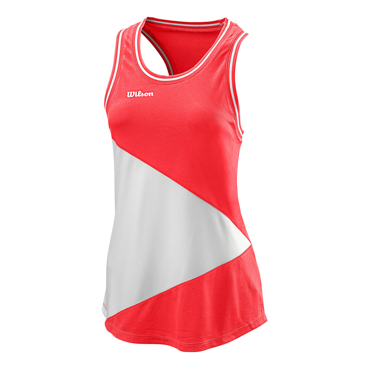 Wilson Team II Débardeur Tank Top Femmes-Corail,Blanc