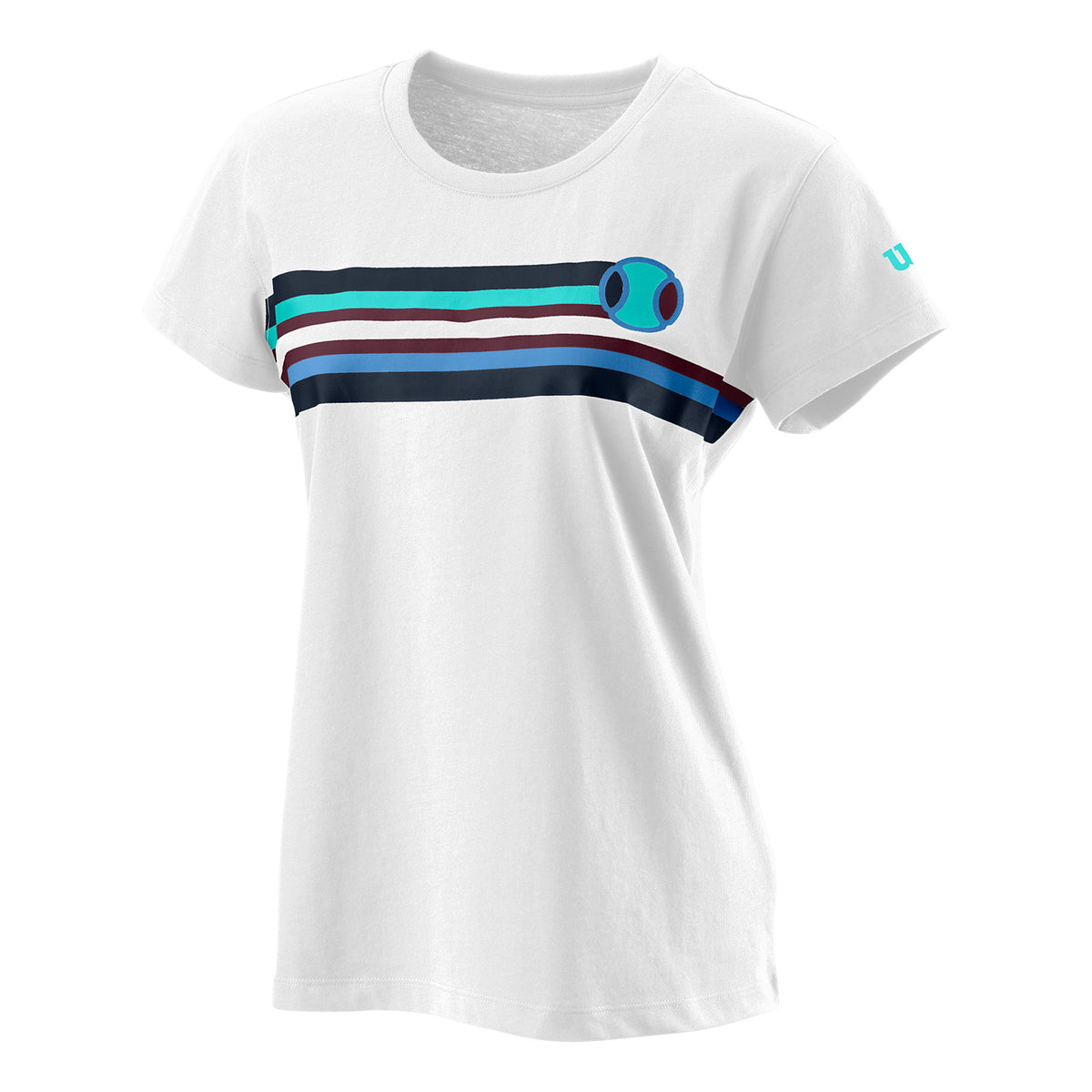 Wilson Tracers Tech T-shirt Femmes - blanc, multicouleur