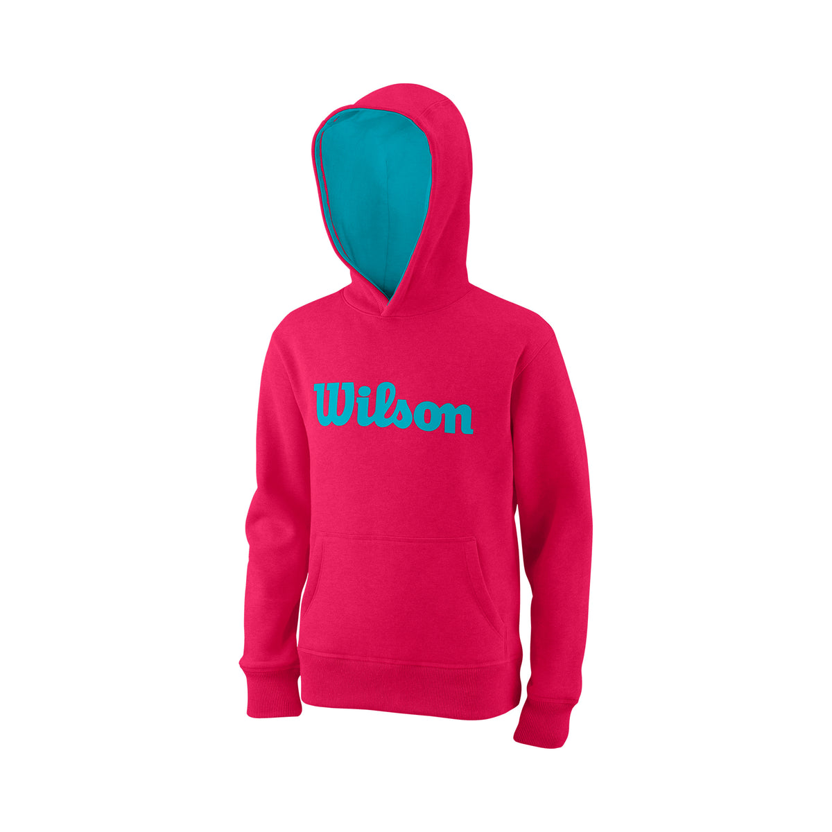 Wilson Script Sweat à capuche Enfants - pink, turquoise