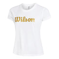 Script Tech T-shirt Femmes - blanc, or