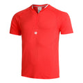 Players Seamless Zip Henley 2.0 T-shirt Hommes - rouge,