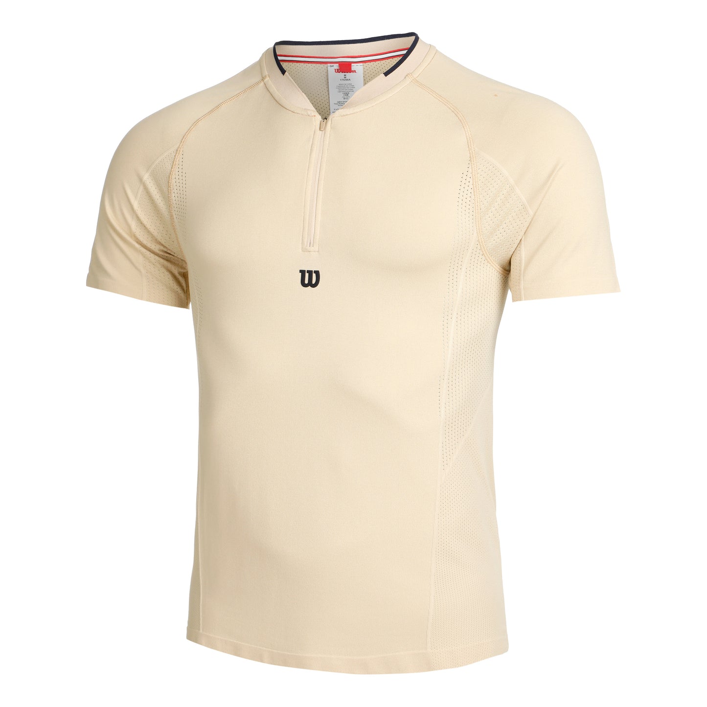 Wilson Players Seamless Zip Henley 2.0 T-shirt Hommes - marron,