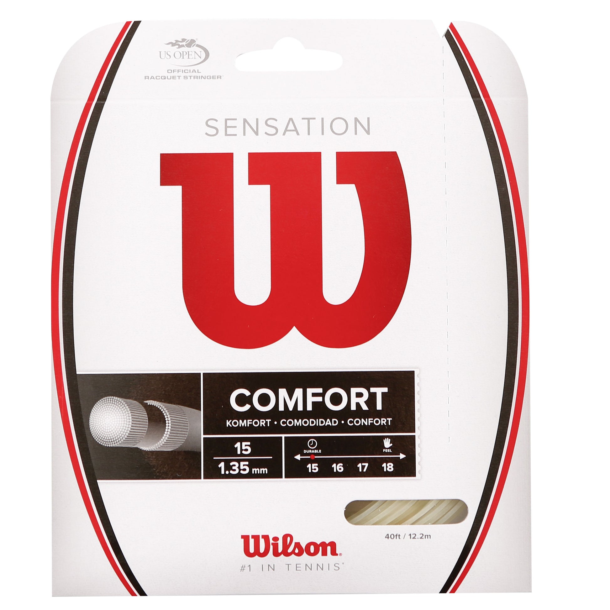 Wilson Sensation Cordage En Garniture 12,2m-Écru
