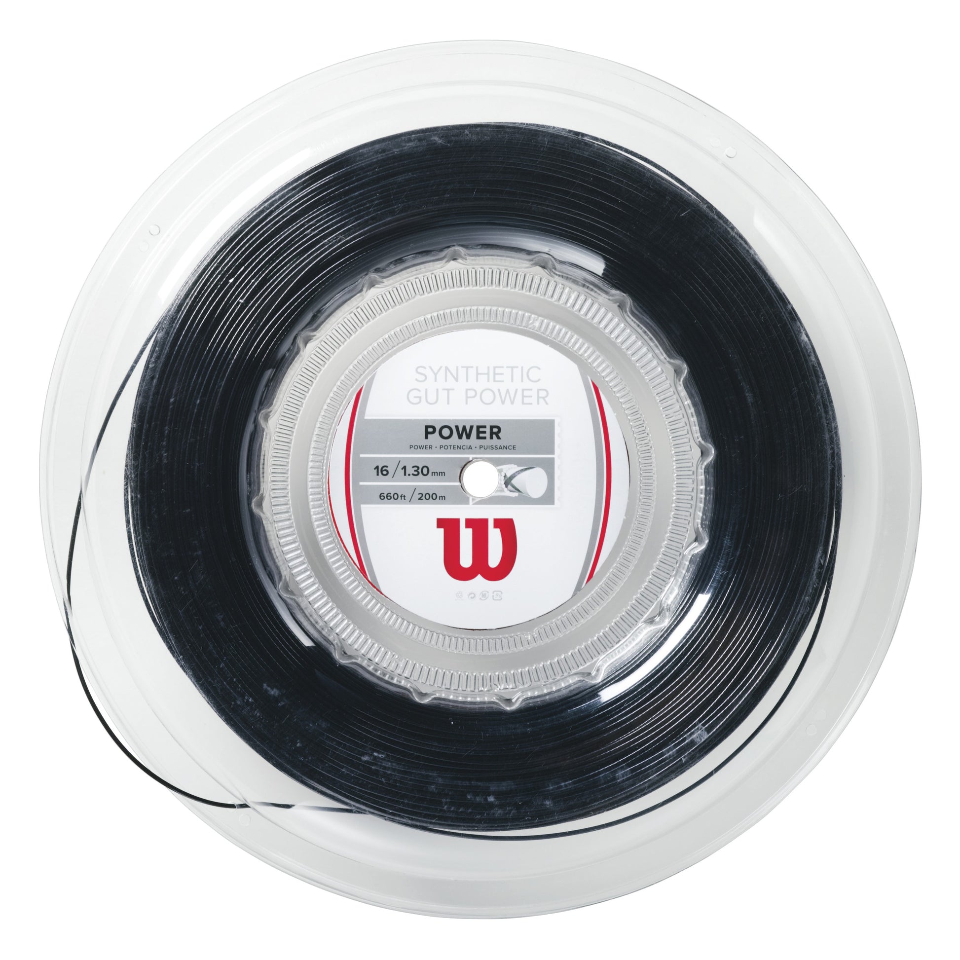Wilson Synthetic Gut Power  Cordage en garniture 12,2m - noir