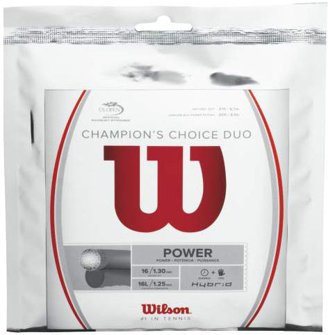 Wilson Champions Choice Duo, silber Cordage en garniture 12,2m - argent