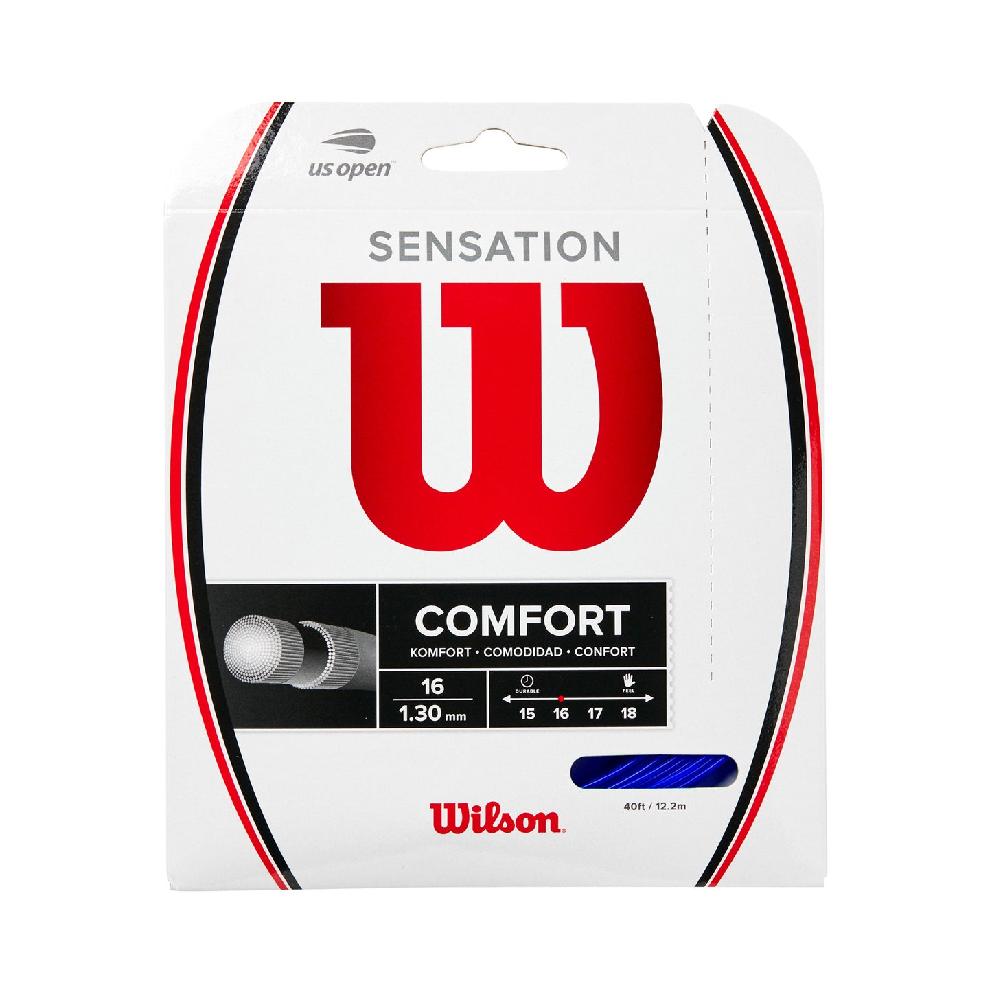 Wilson Sensation 16 12m Cordage En Garniture-Bleu