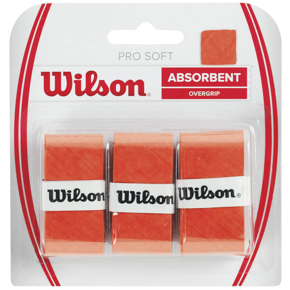 Wilson Soft Overgrip Pack De 3-Orange