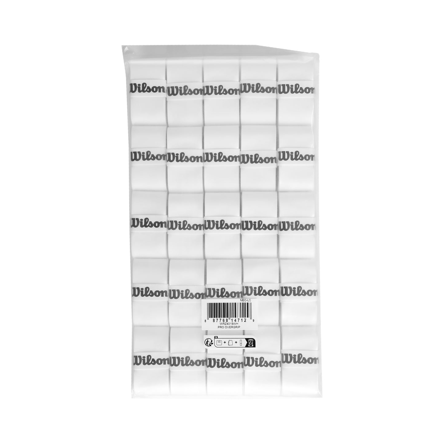 Wilson Pro Overgrip Pack de 50 - blanc