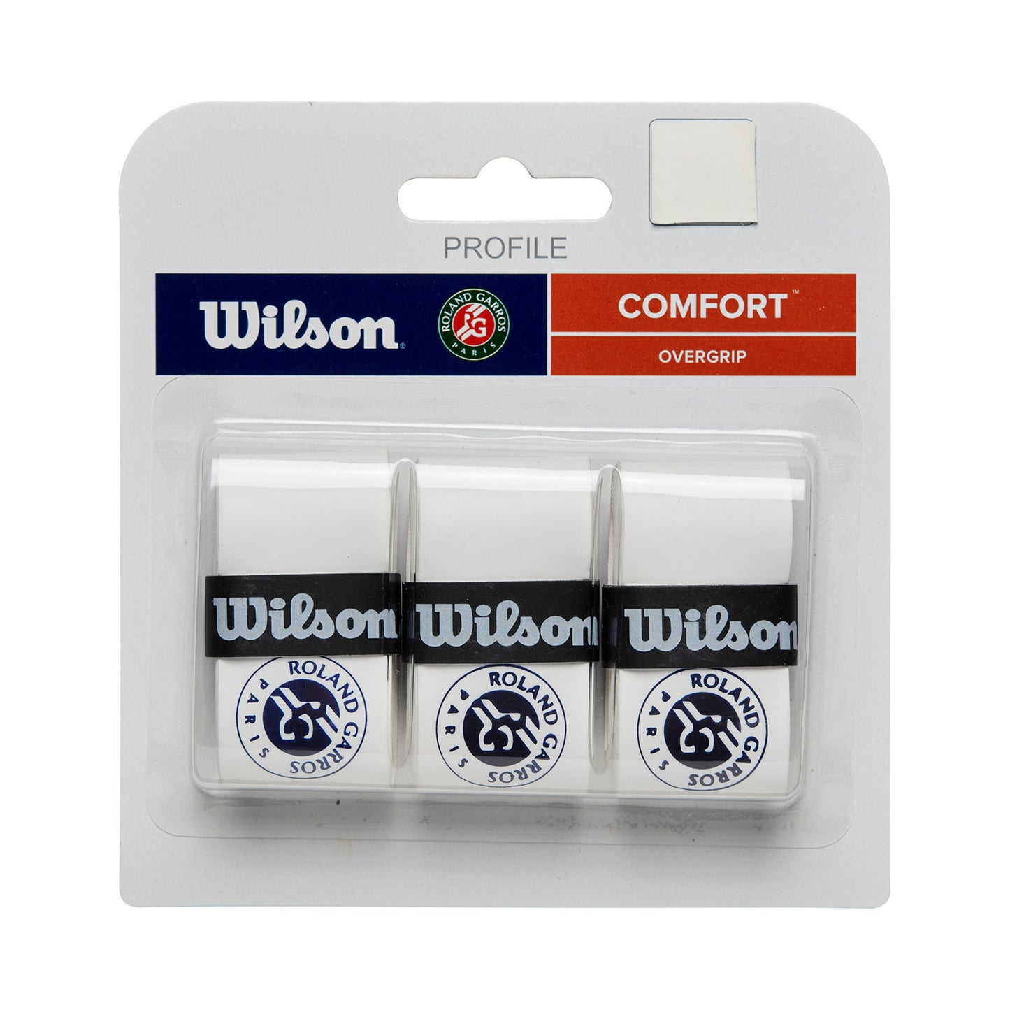 Wilson Pro Overgrip Roland Garros Pack De 3-Blanc,Bleu