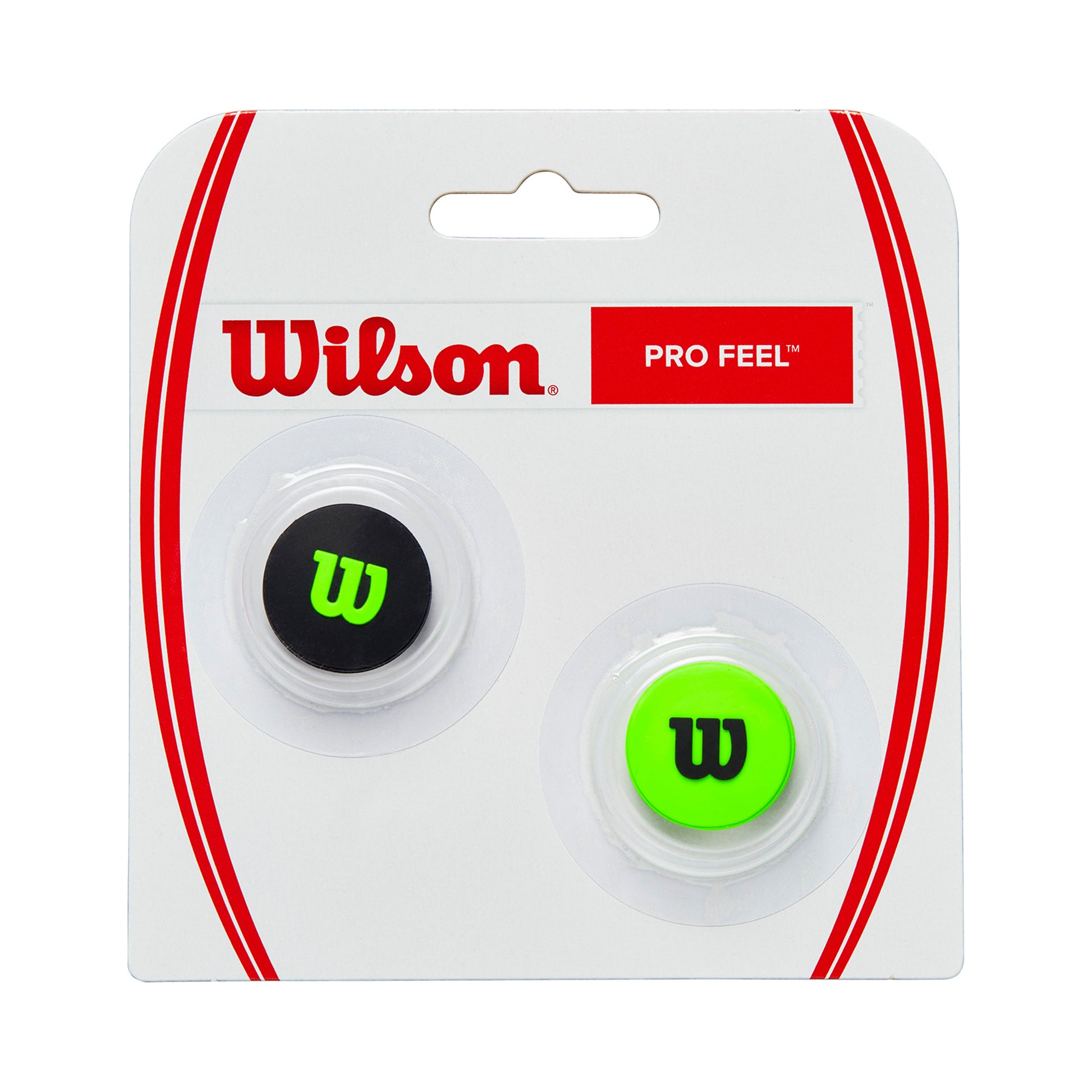Wilson Blade Pro Feel Blade Antivibrateur Pack De 2 Unités-Noir,Vert