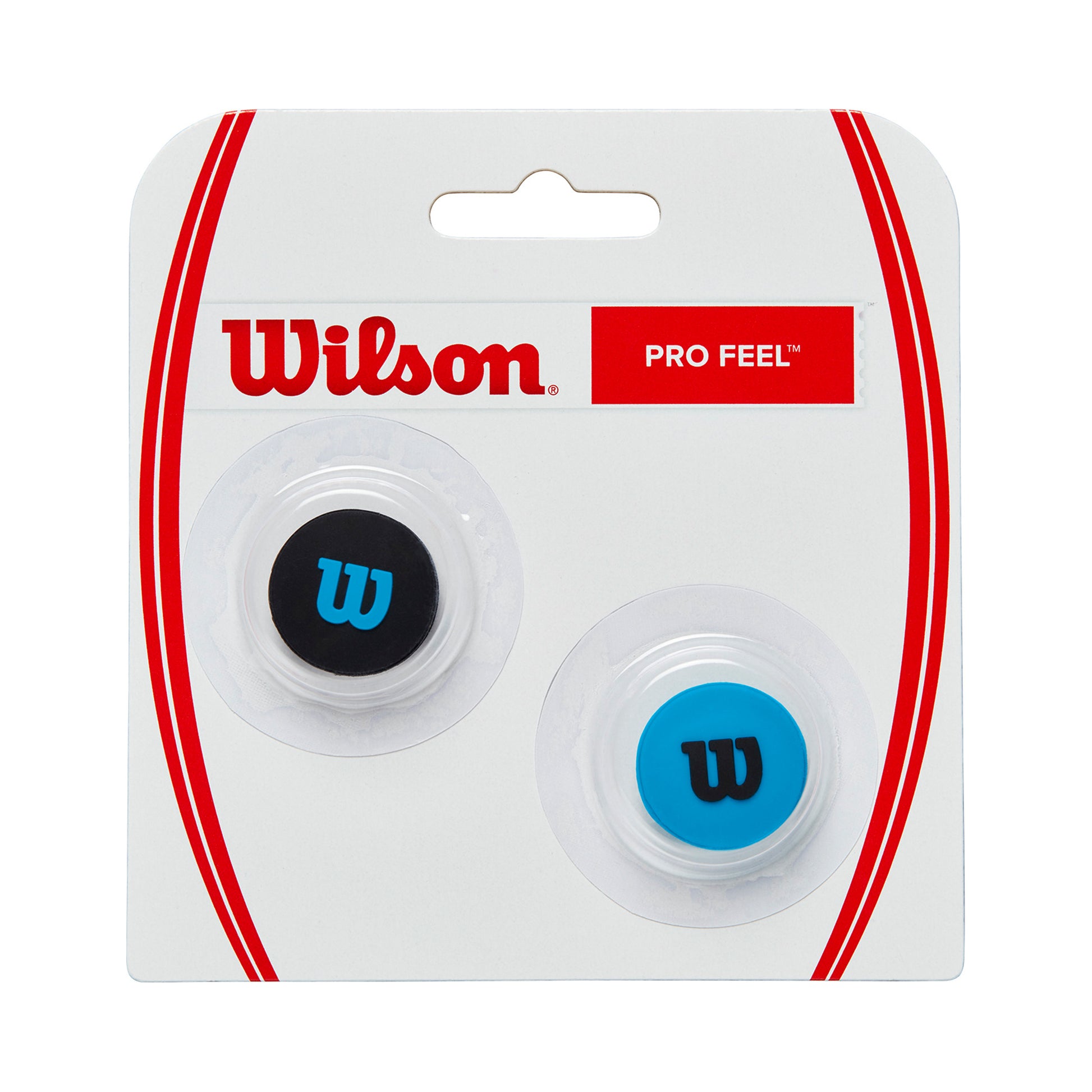 Wilson Ultra Pro Feel Ultra Antivibrateur Pack De 2 Unités-Noir,Bleu