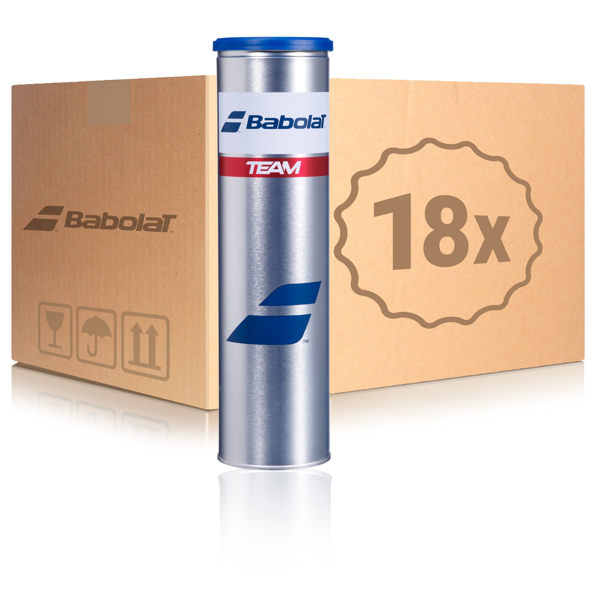 Babolat 18 tubes de 4 Team En carton