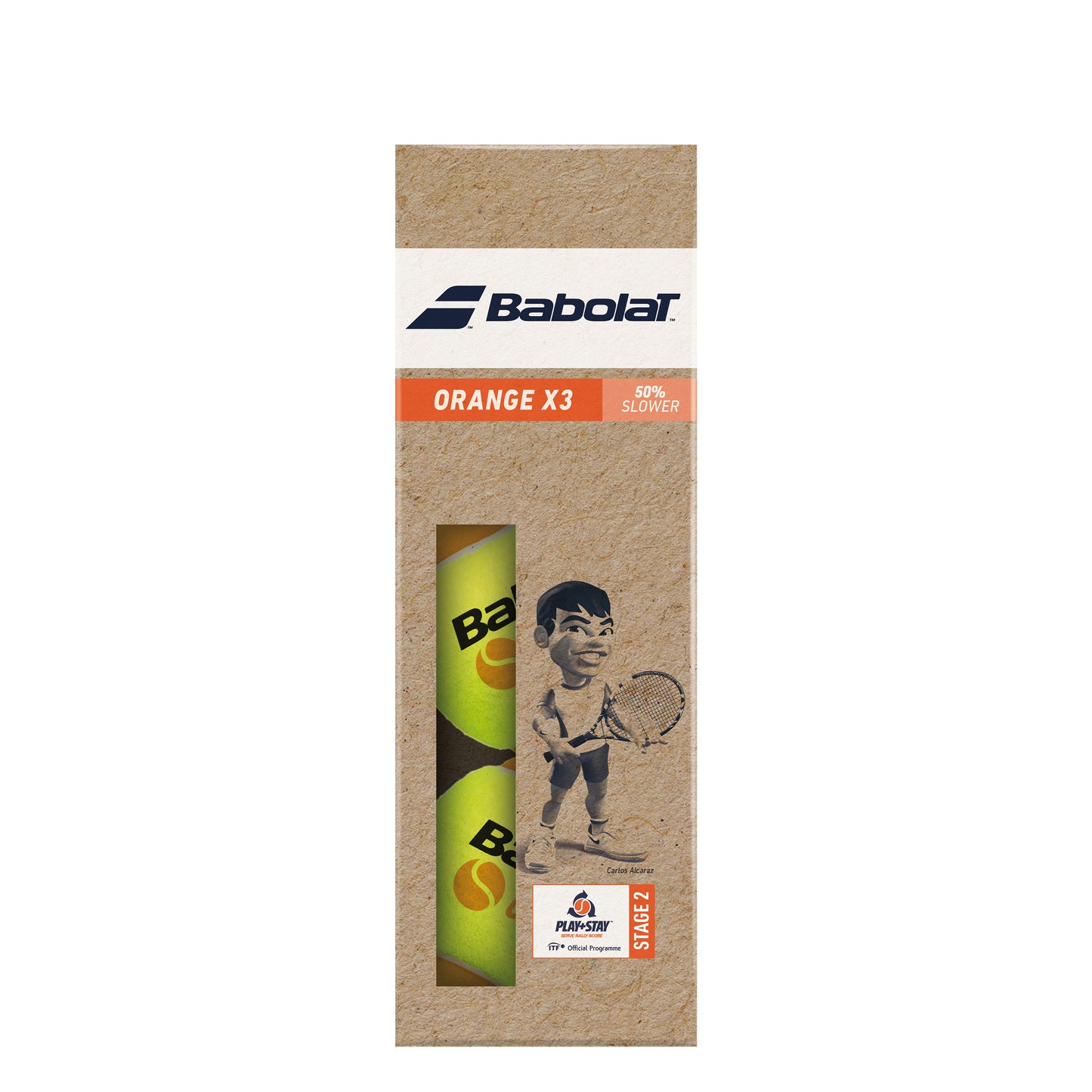 Babolat Orange (Stage 2) Tube De 3