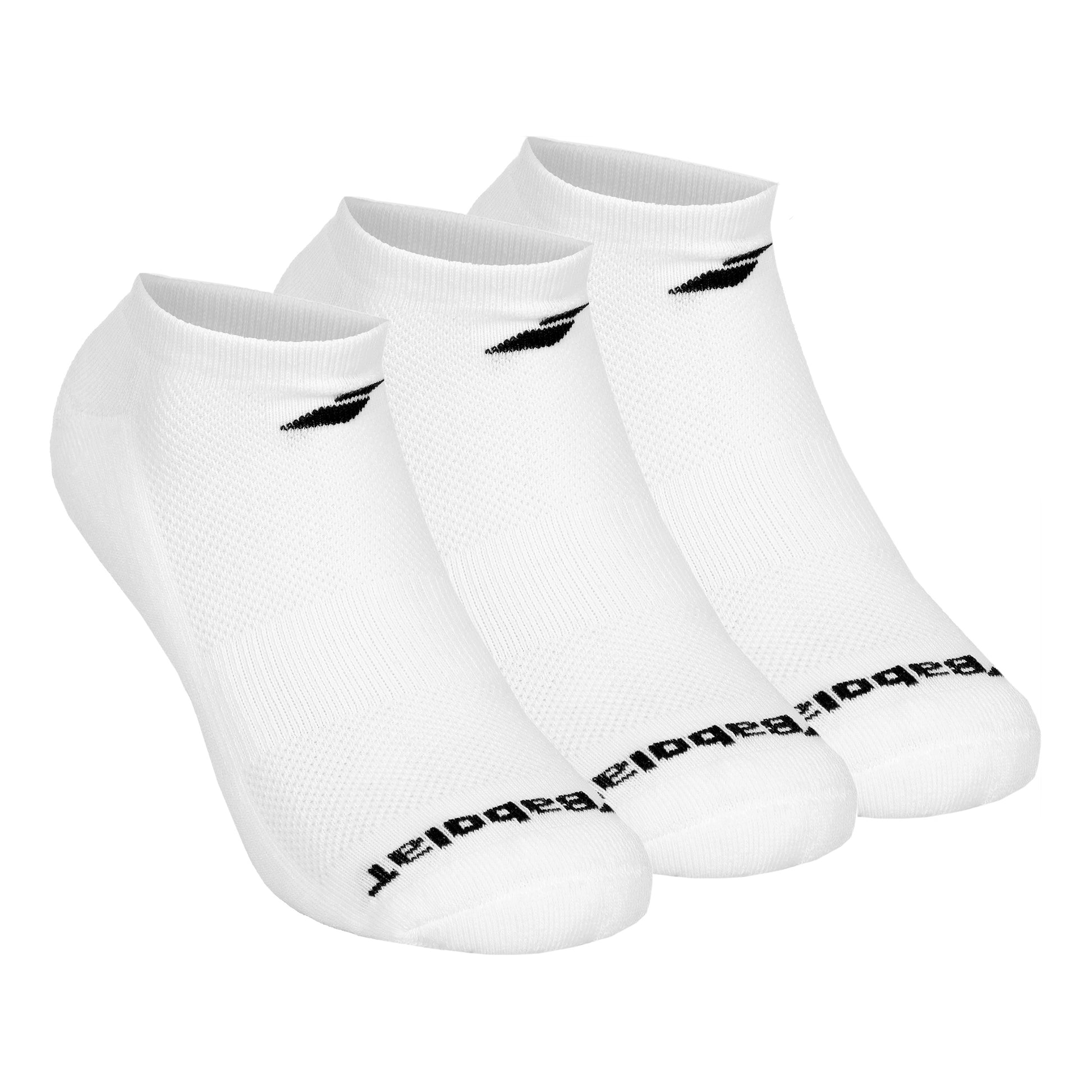 Babolat Invisible Chaussettes de tennis Pack de 3 Unisex - blanc, noir