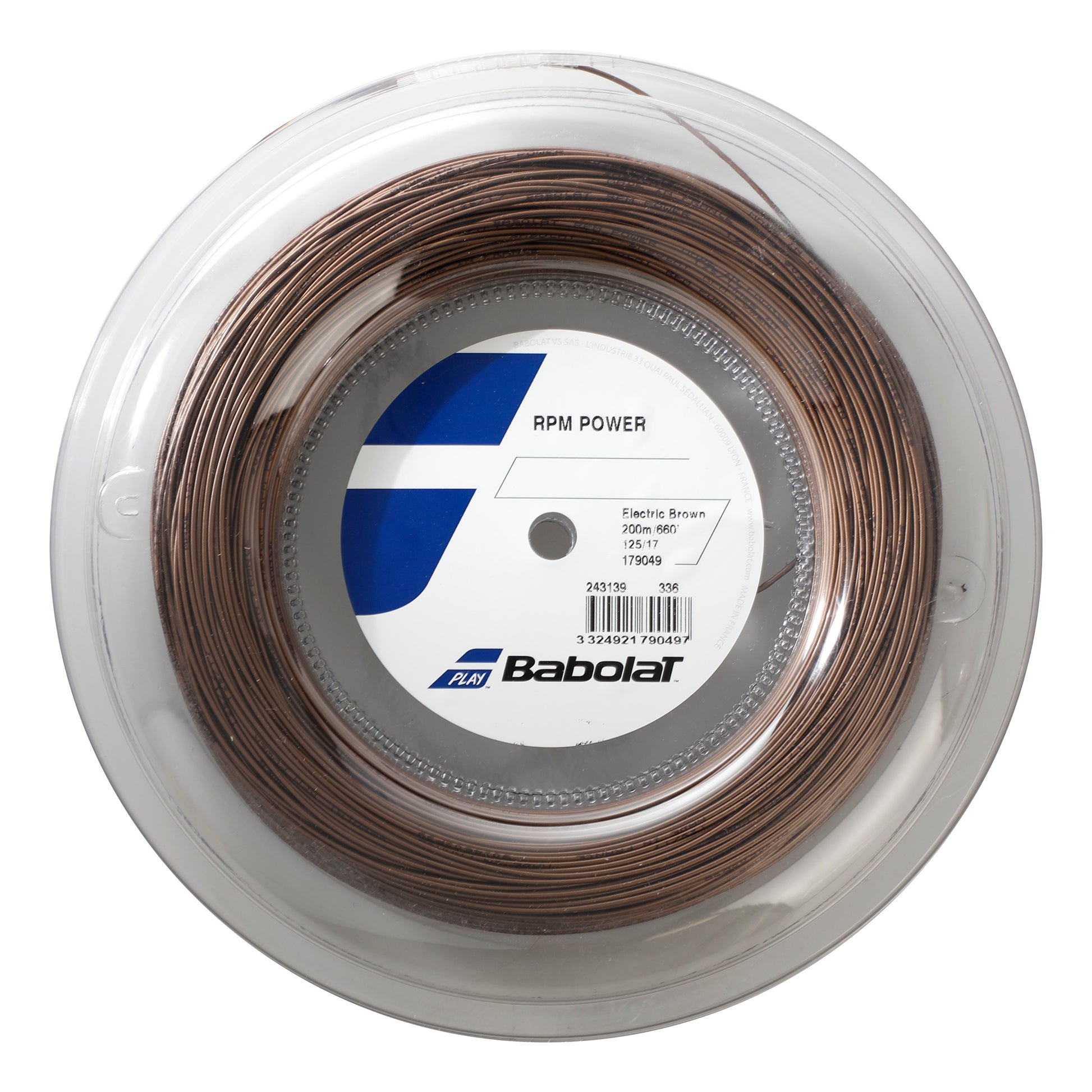 Babolat RPM Power Bobine Cordage 200m-Marron