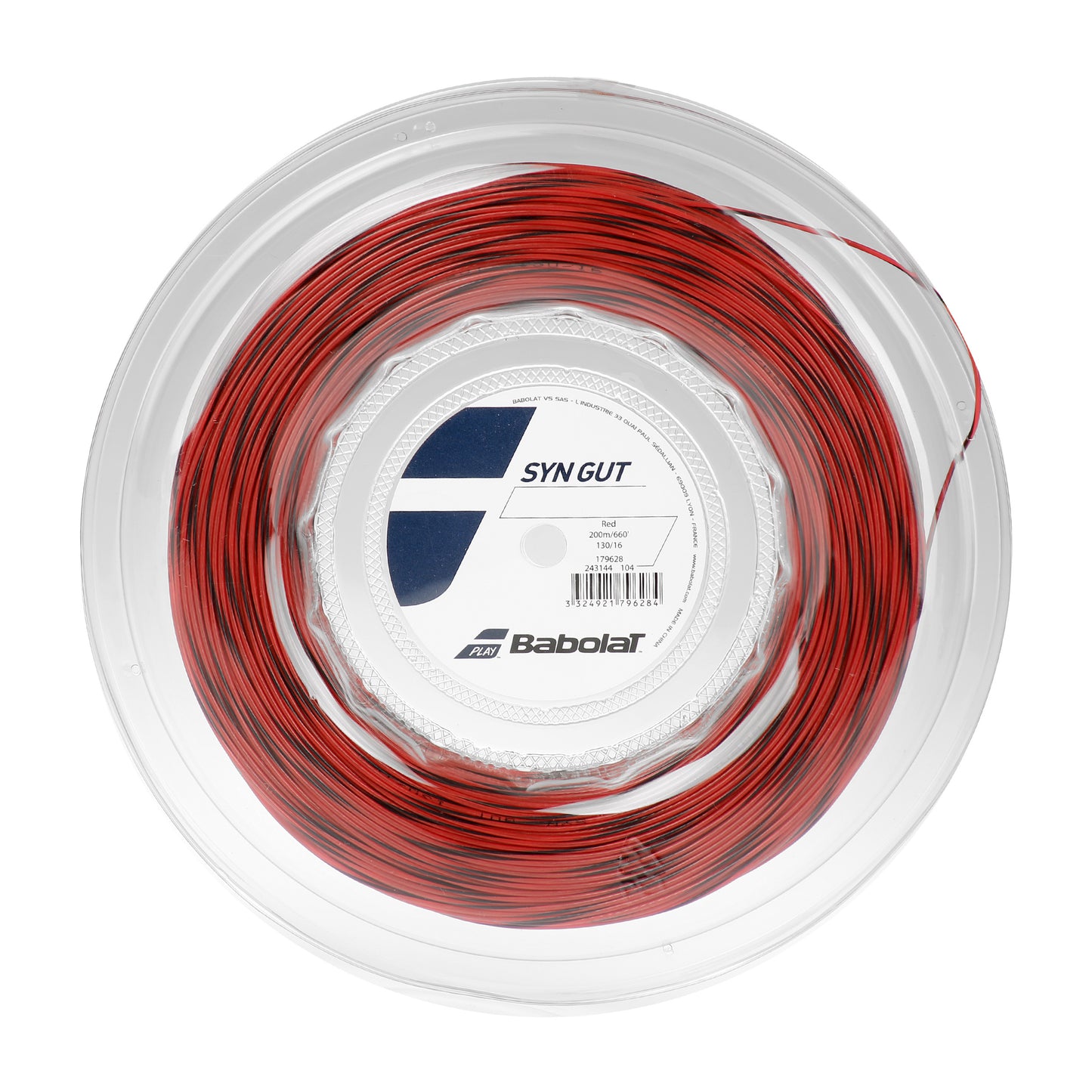 Babolat Syn Gut  Bobine cordage 200m - rouge foncé