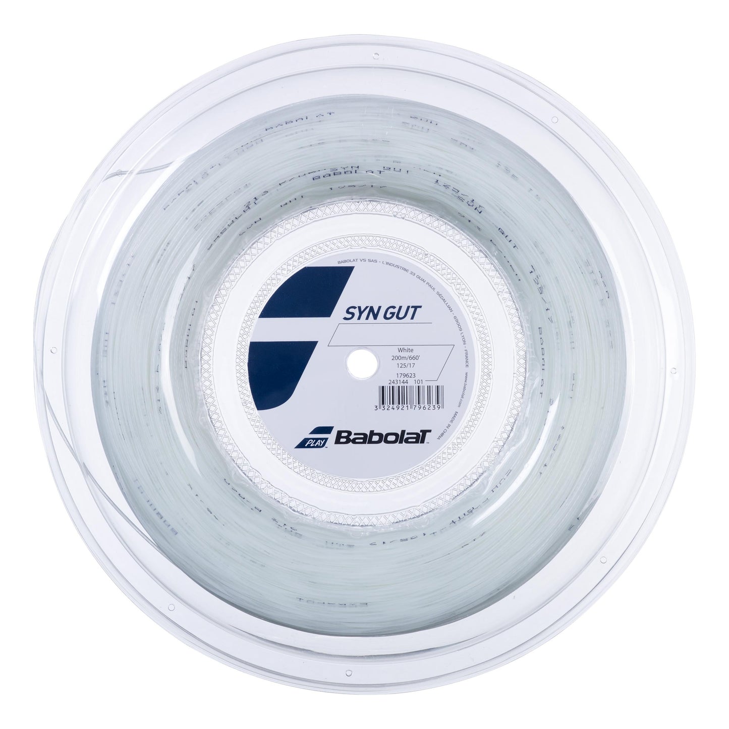 Babolat Synthetic Gut Bobine Cordage 200m-Blanc