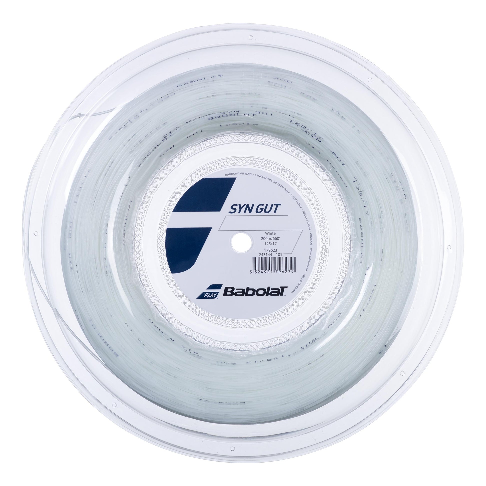 Babolat Synthetic Gut Bobine Cordage 200m-Blanc