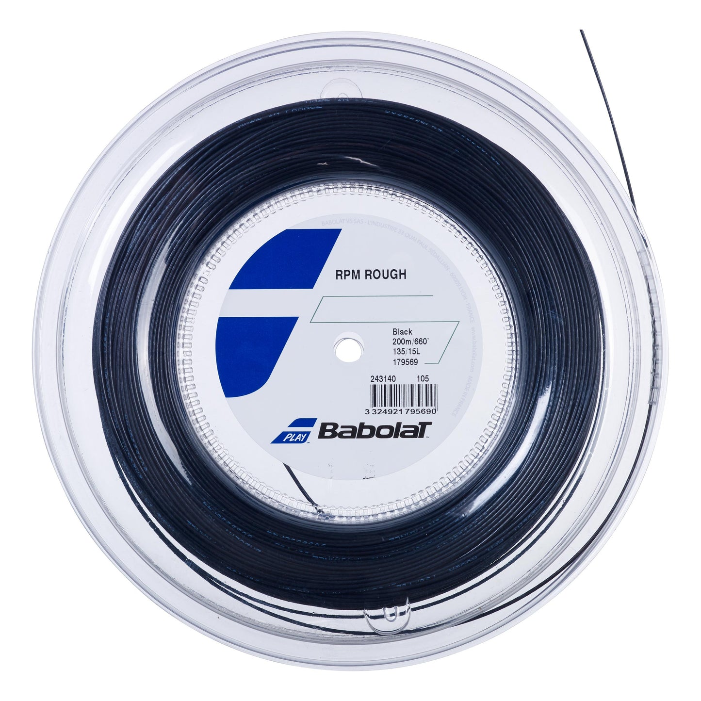 Babolat RPM Blast Rough Bobine cordage 200m - noir