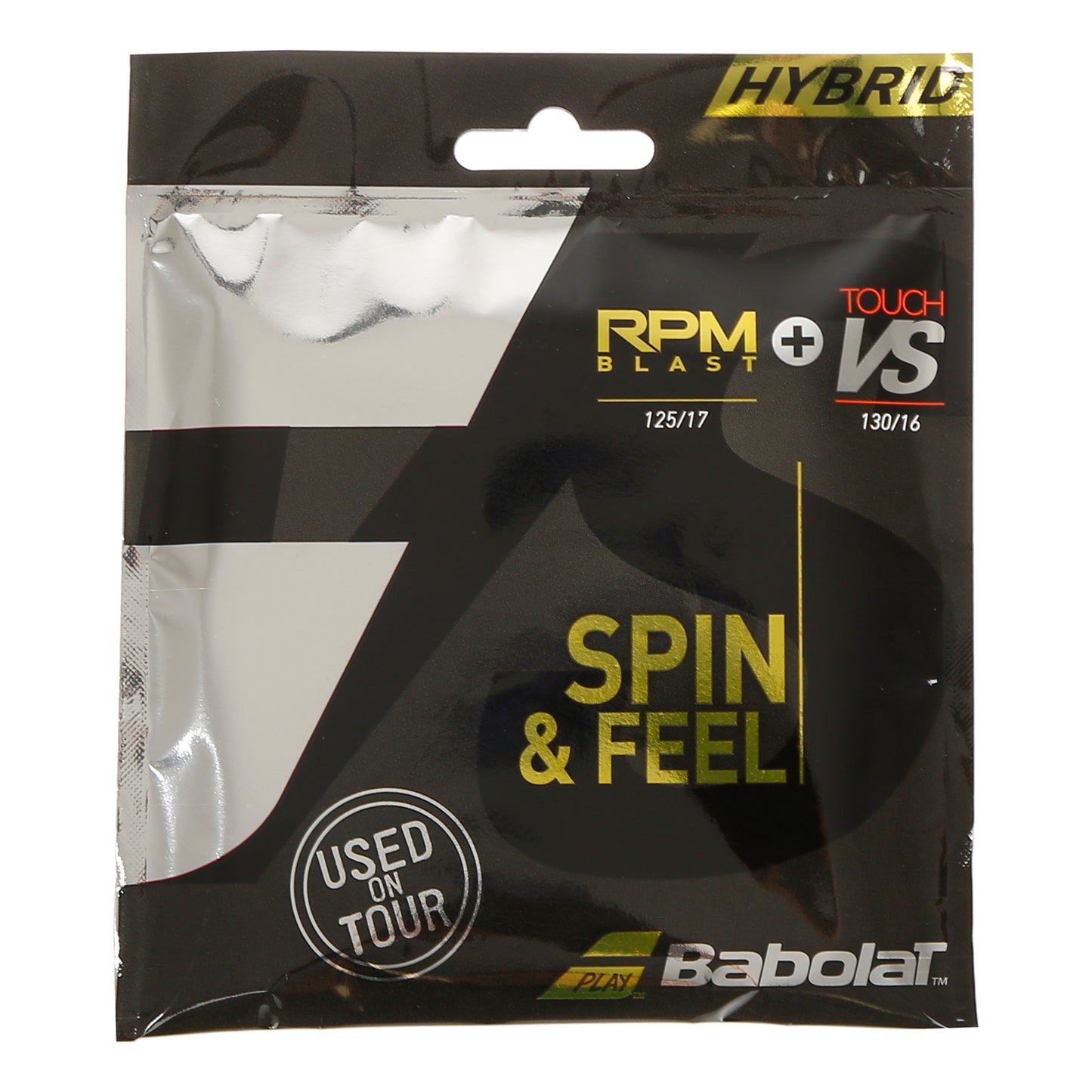 Babolat RPM Blast 125 + Touch VS 130 Cordage En Garniture-Noir