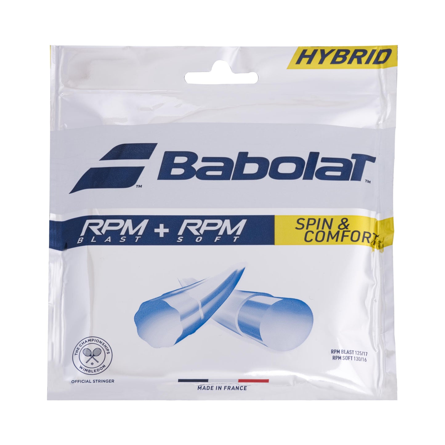 Babolat RPM Blast 125 + RPM Soft 130 Cordage En Garniture-Gris
